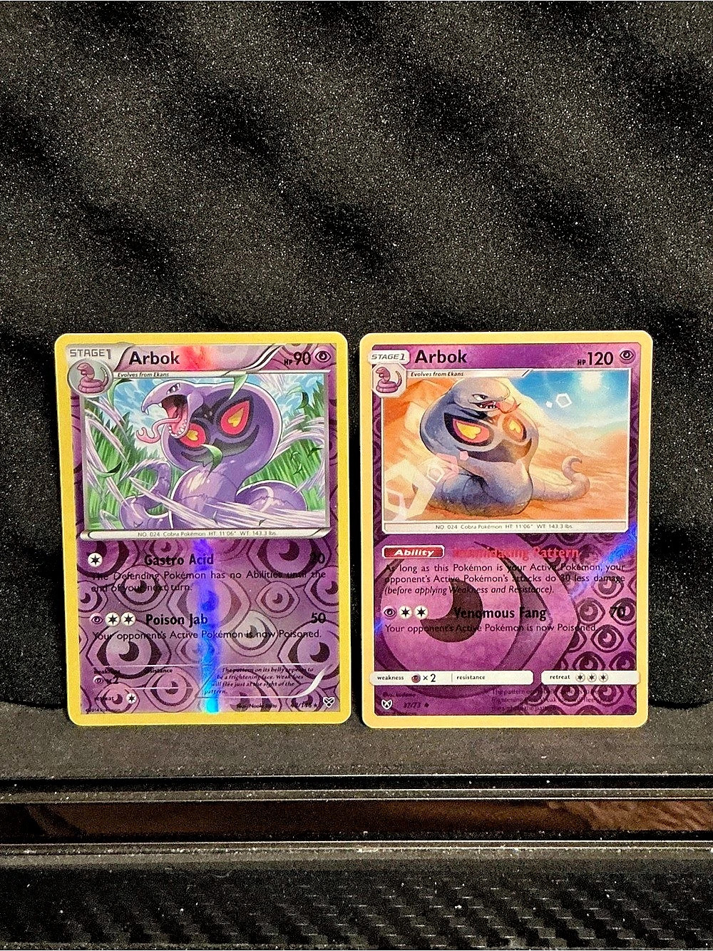 Pokémon Arbok (XY Base Set #48/146 & Sun & Moon Unbroken Bonds #63/214) Trading